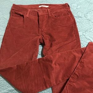 Levi Burnt Orange/Red Cords
